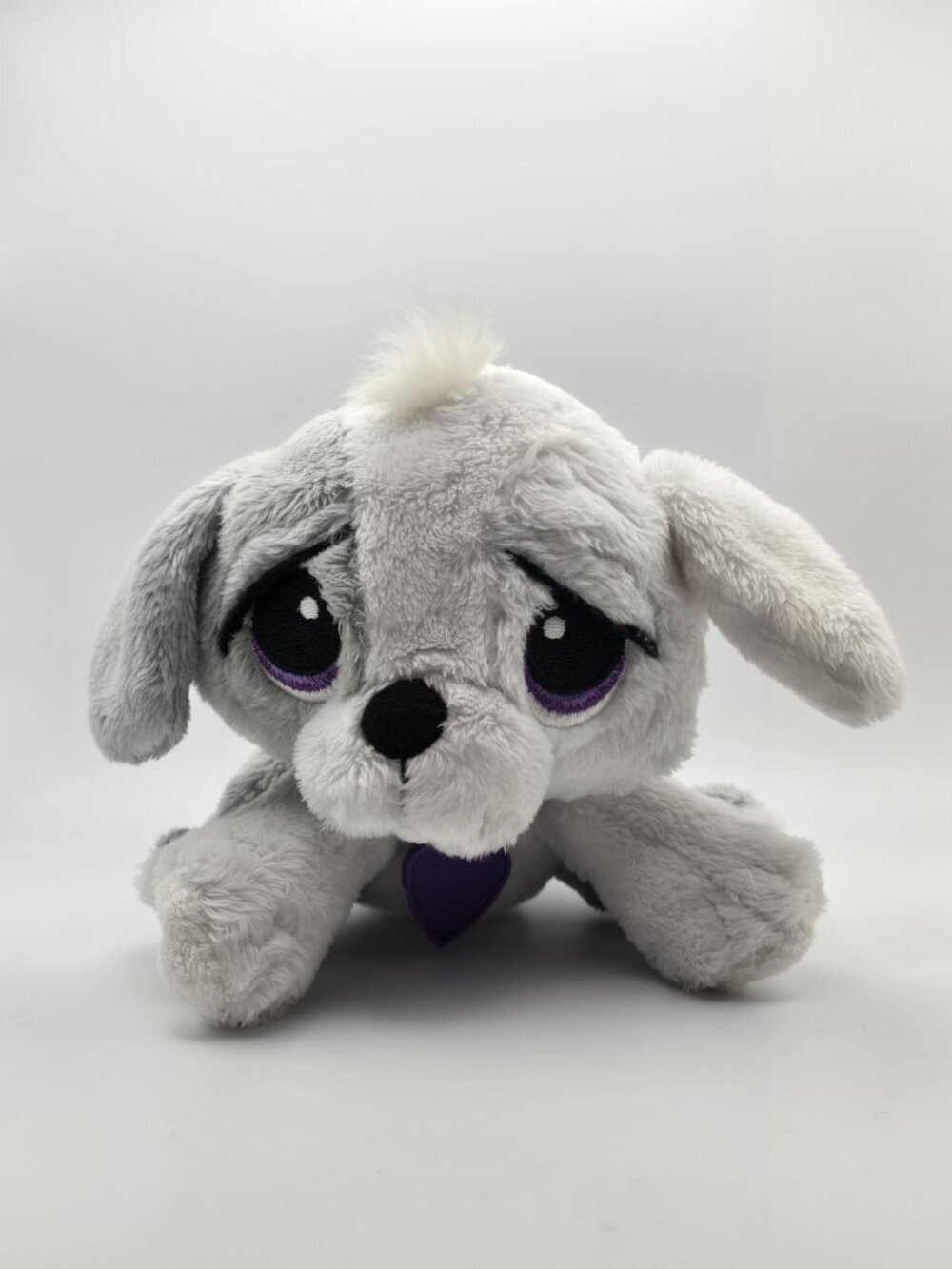 Rescue Pets White/Grey Dog Plush My Epets.com Plush 6" No Code Stuffed Animal